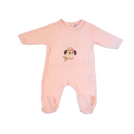 Macacão de bebê Puppy | Pijama com pezinhos de bebé | Revitex on-line