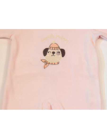 Macacão de bebê Puppy | Pijama com pezinhos de bebé | Revitex on-line