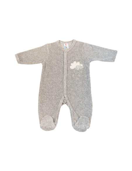 Pelele bebé Nubes | Pijama infantil con pies bebé | Revitex online