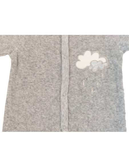 Pelele bebé Nubes | Pijama infantil con pies bebé | Revitex online