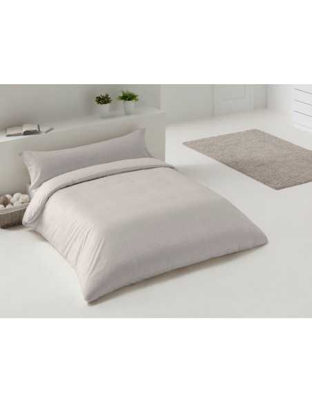 Funda Nórdica Franela Estela Beige | Funda Nórdica reversible | Revitex