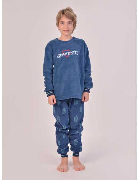 Pijama Privata Terciopelo Krypton | Pijama infantil Invierno| Revitex