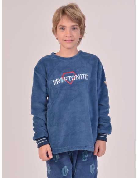 Pijama Privata Terciopelo Krypton | Pijama infantil Invierno| Revitex