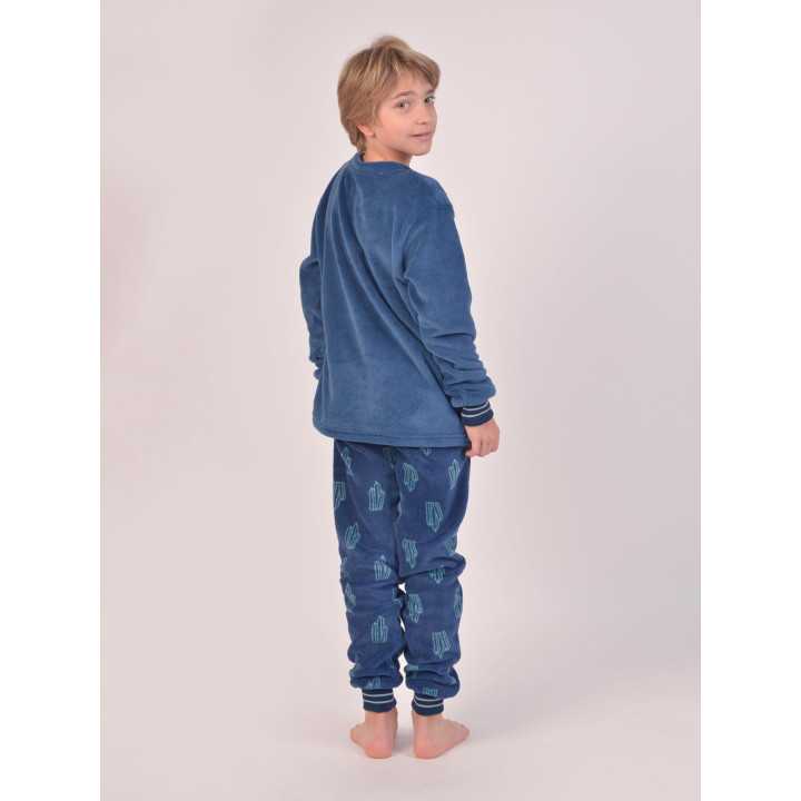 Pijama Privata Terciopelo Krypton | Pijama infantil Invierno| Revitex