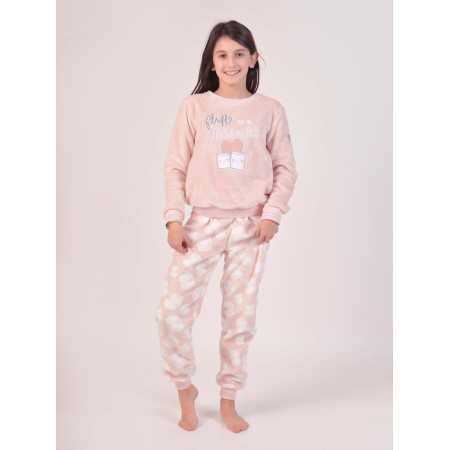 Pijama Privata Terciopelo Fluffy | Pijama infantil Invierno| Revitex