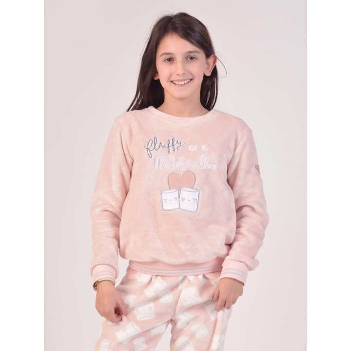 Pijama Privata Terciopelo Fluffy | Pijama infantil Invierno| Revitex