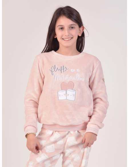 Pijama Privata Terciopelo Fluffy | Pijama infantil Invierno| Revitex