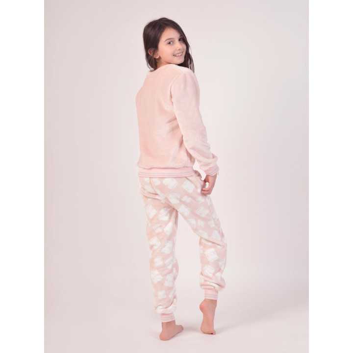 Pijama Privata Terciopelo Fluffy | Pijama infantil Invierno| Revitex