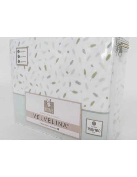 Juego de sábanas Burrito Blanco de Velvelina Veira verde | Máxima calidez