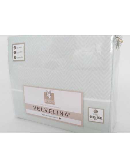 Juego de sábanas Burrito Blanco Velvelina Vilma Menta | Máxima calidez