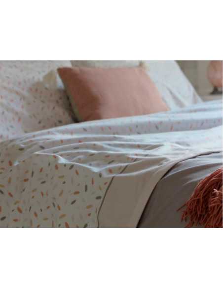 Juego de sábanas Burrito Blanco Velvelina Veira Beige| Máxima calidez