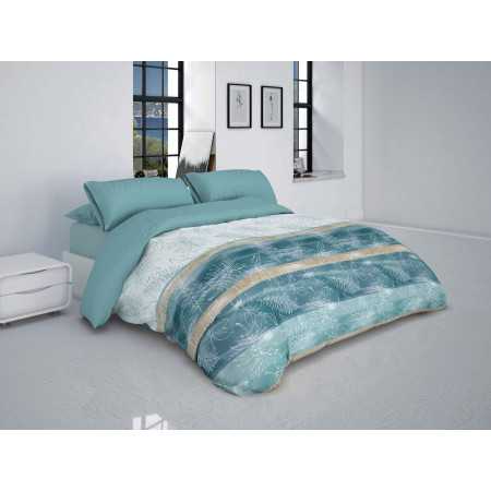 Capa de edredão Liana Agua | Capa de edredão atual 3 peças | Revitex
