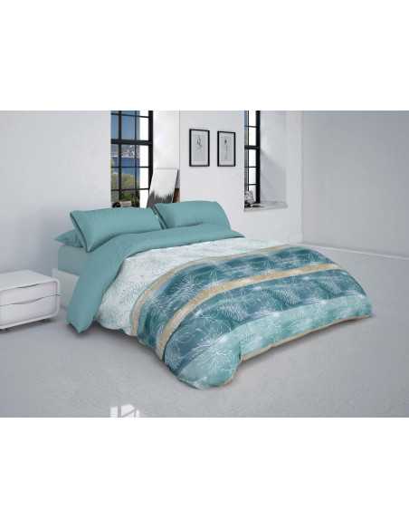Capa de edredão Liana Agua | Capa de edredão atual 3 peças | Revitex