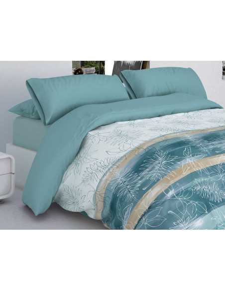 Capa de edredão Liana Agua | Capa de edredão atual 3 peças | Revitex