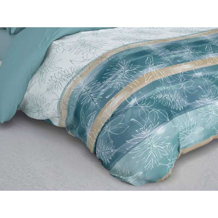Capa de edredão Liana Agua | Capa de edredão atual 3 peças | Revitex
