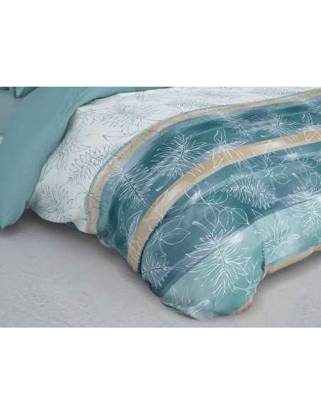 Capa de edredão Liana Agua | Capa de edredão atual 3 peças | Revitex