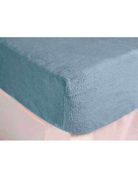 Sábana Bajera Coralina Azul| Sábana bajera polar | Revitex