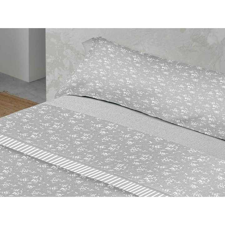 Conjunto de Lençóis Cinza Zelinda| Lençóis baratos em todos os tamanhos | Revitex