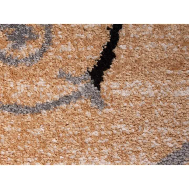 Tapete pelo Leonor Bege| Tapete estampado sala de estar e quarto | Revitex