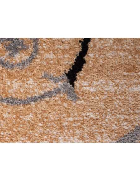 Tapete pelo Leonor Bege| Tapete estampado sala de estar e quarto | Revitex