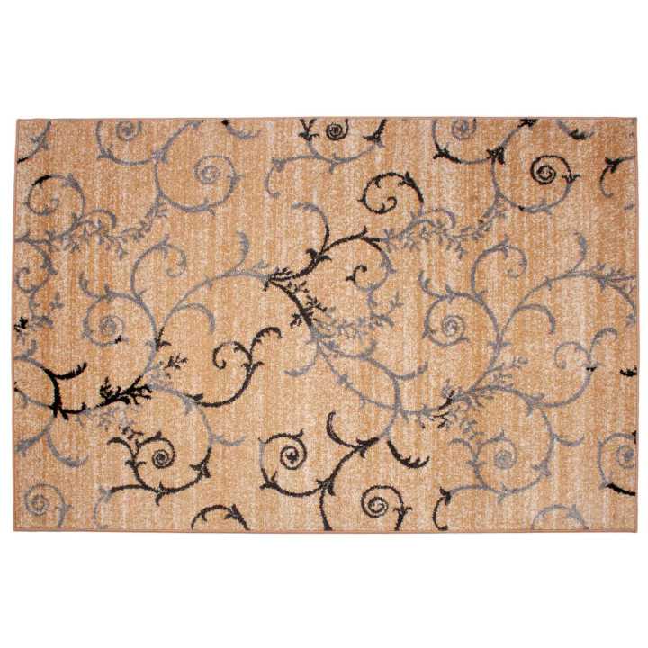 Tapete pelo Leonor Bege| Tapete estampado sala de estar e quarto | Revitex