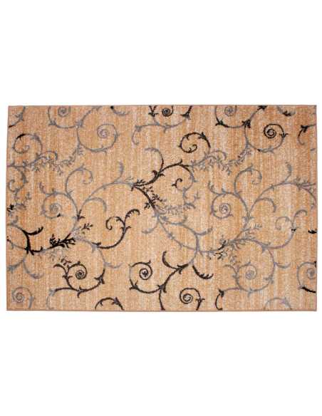 Alfombra pelo Leonor Beige| Alfombra estampada salón y dormitorio | Revitex