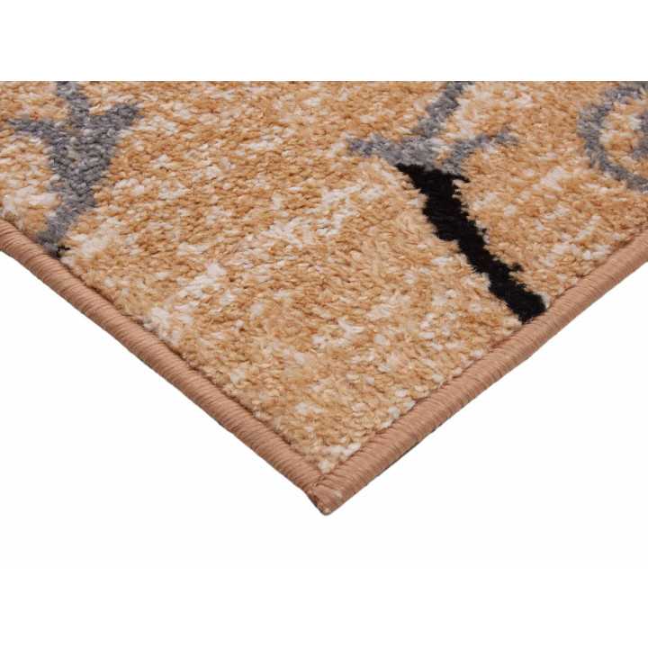 Alfombra pelo Leonor Beige| Alfombra estampada salón y dormitorio | Revitex