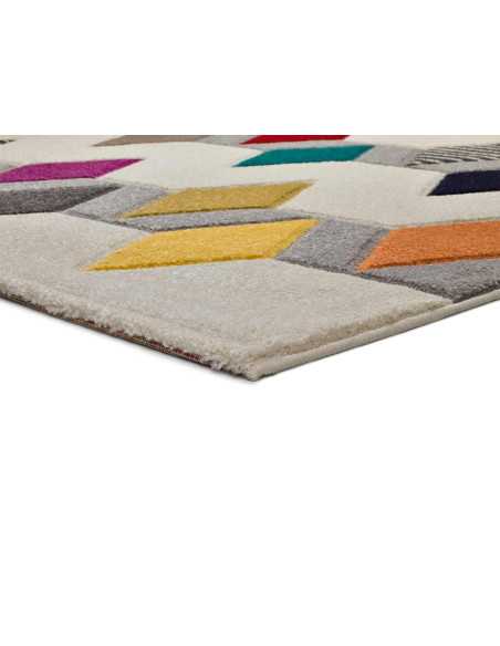 Alfombra Boutique Rombos | Alfombra pelo corto con dibujo de rombos | Revitex
