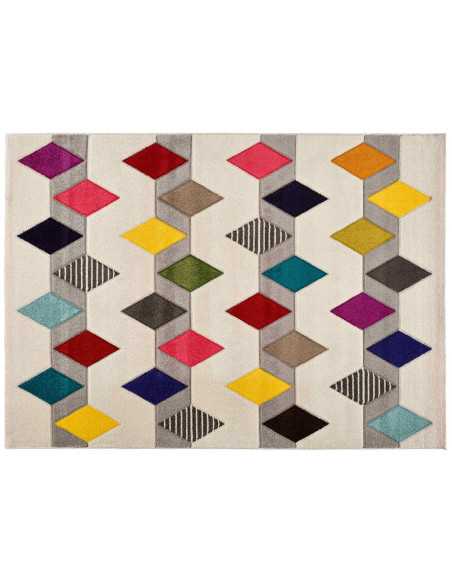 Alfombra Boutique Rombos | Alfombra pelo corto con dibujo de rombos | Revitex