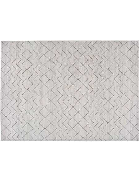 Alfombra Berlin Zigzag Gris | Alfombra de pelo corto estampada | Revitex