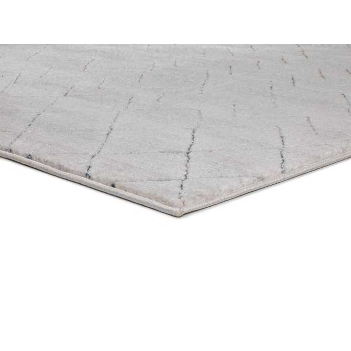 Alfombra Berlin Zigzag Gris | Alfombra de pelo corto estampada | Revitex