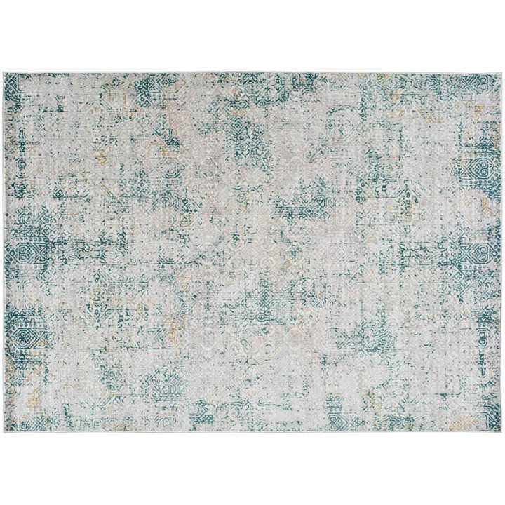 Alfombra Kylie Turquesa| Alfombra de pelo estampada | Revitex