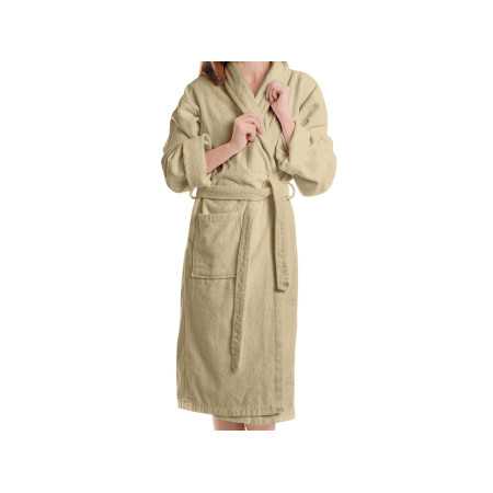 Albornoz Rizo Estela beige| Albornoz 100% algodón Barato 2