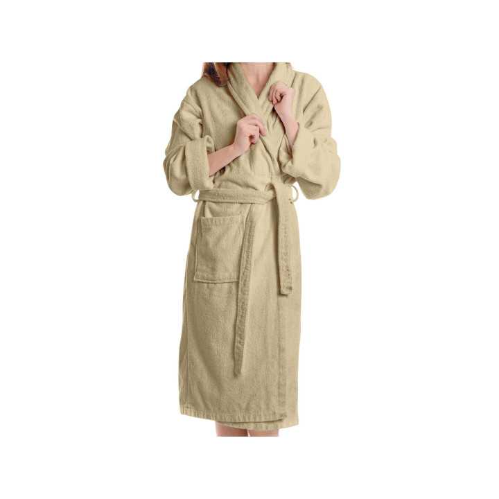 Albornoz Rizo Estela beige| Albornoz 100% algodón Barato