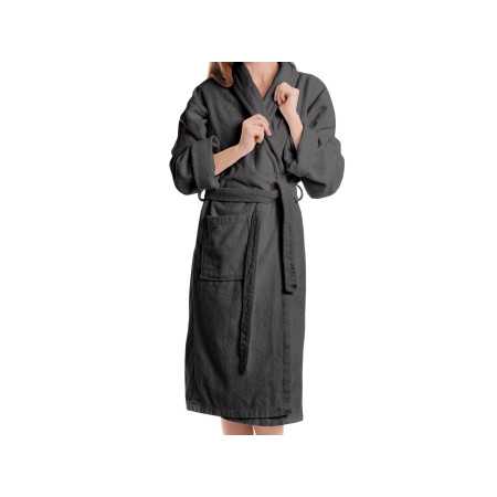 Albornoz Rizo Estela Gris| Albornoz 100% algodón Barato 2