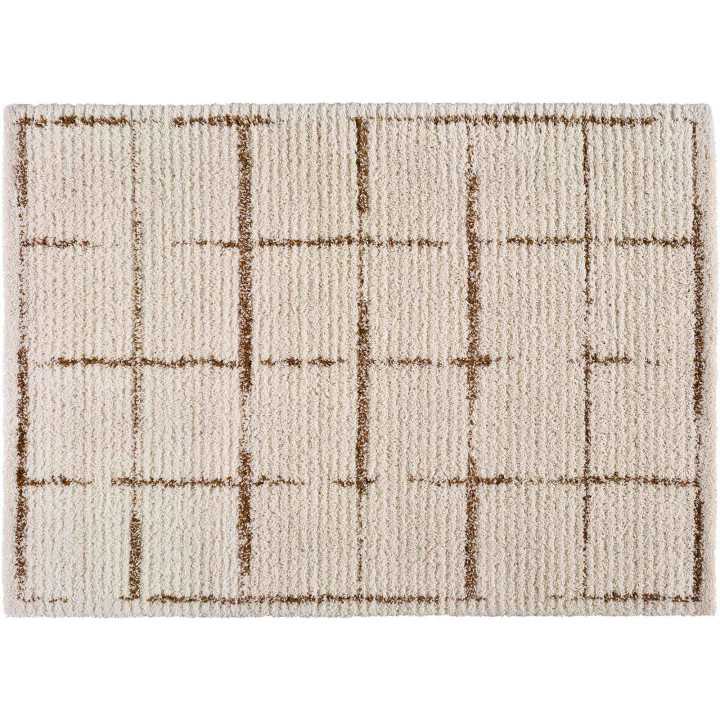 Alfombra Roy Blanco| Alfombra de pelo estampada | Revitex