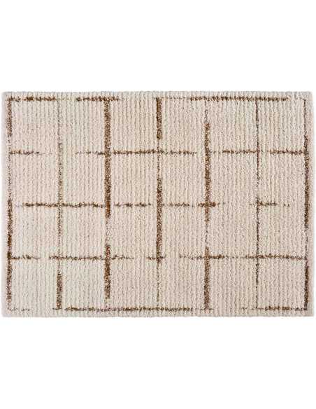 Alfombra Roy Blanco| Alfombra de pelo estampada | Revitex