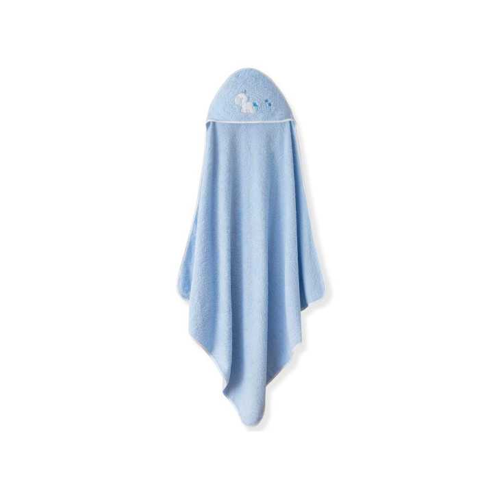 Capa e babador de banho unicórnio | Toalha de bebê | Revitex on-line