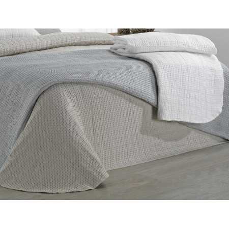 Colcha Bouti Simone gris perla| Colcha bordada primavera-verano | Revitex 2