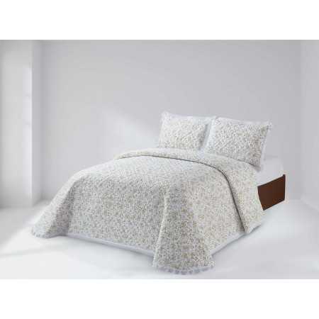 Colcha Bouti Clasen Amarillo| Colcha floral primavera-verano | Revitex