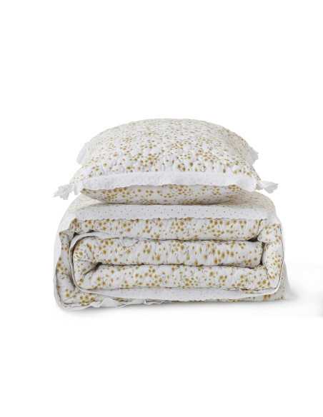 Colcha Bouti Clasen Amarelo | Colcha floral primavera-verão | Revitex