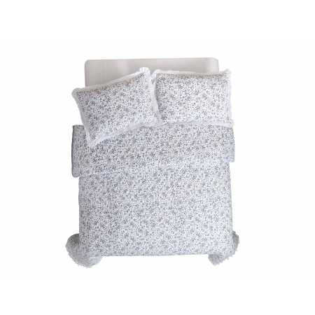 Colcha Bouti Clasen Azul| Colcha floral primavera-verano | Revitex 2