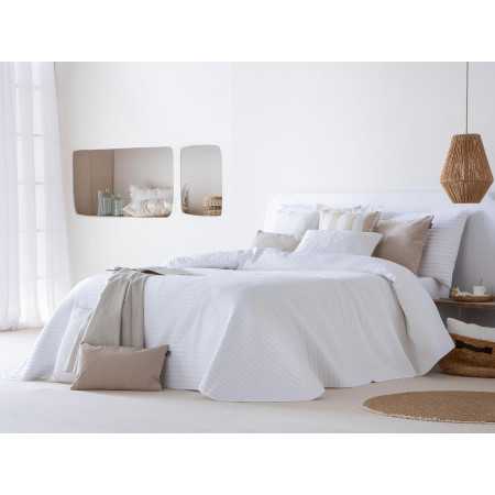 Colcha Bouti Linette branca | Colcha de verão elegante | Revitex