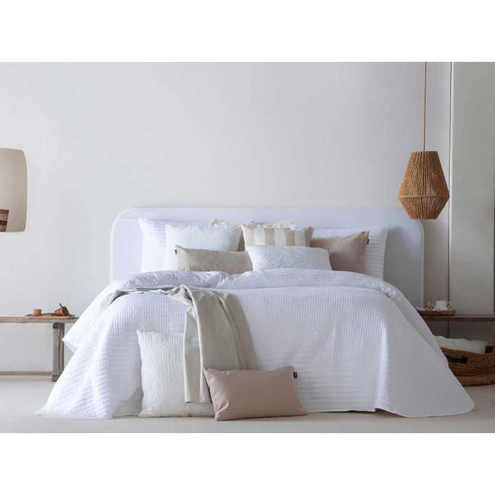 Colcha Bouti Linette branca | Colcha de verão elegante | Revitex