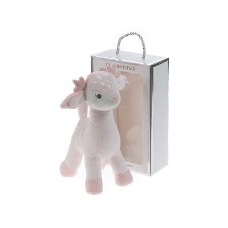 Boneca chocalho azul Bambi | Pelúcia de veludo |Revitex Online