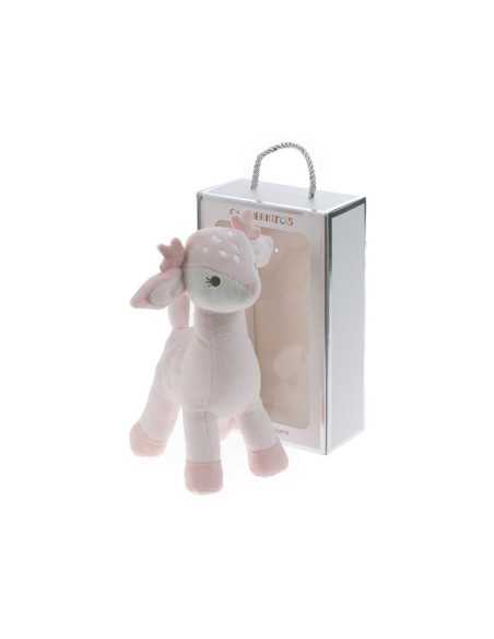 Boneca chocalho azul Bambi | Pelúcia de veludo |Revitex Online