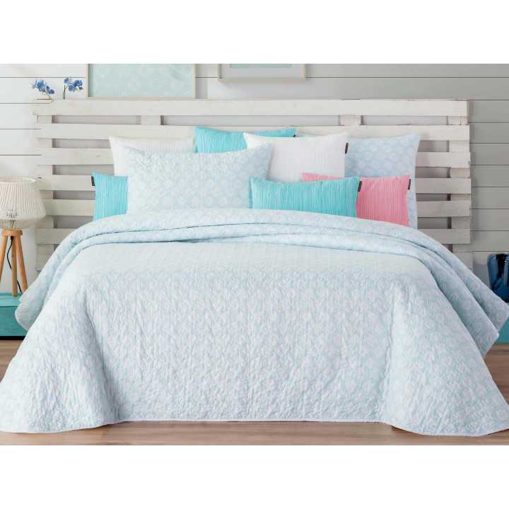 Colcha Manterol Reversible Stencil| Colcha verano | Revitex