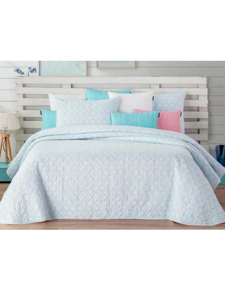 Colcha Manterol Reversible Stencil| Colcha verano | Revitex