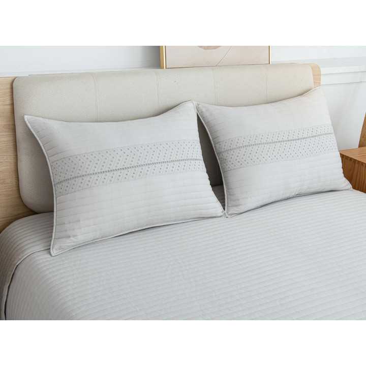 Colcha Bouti Bordada Degas | Colcha primavera verano| Revitex