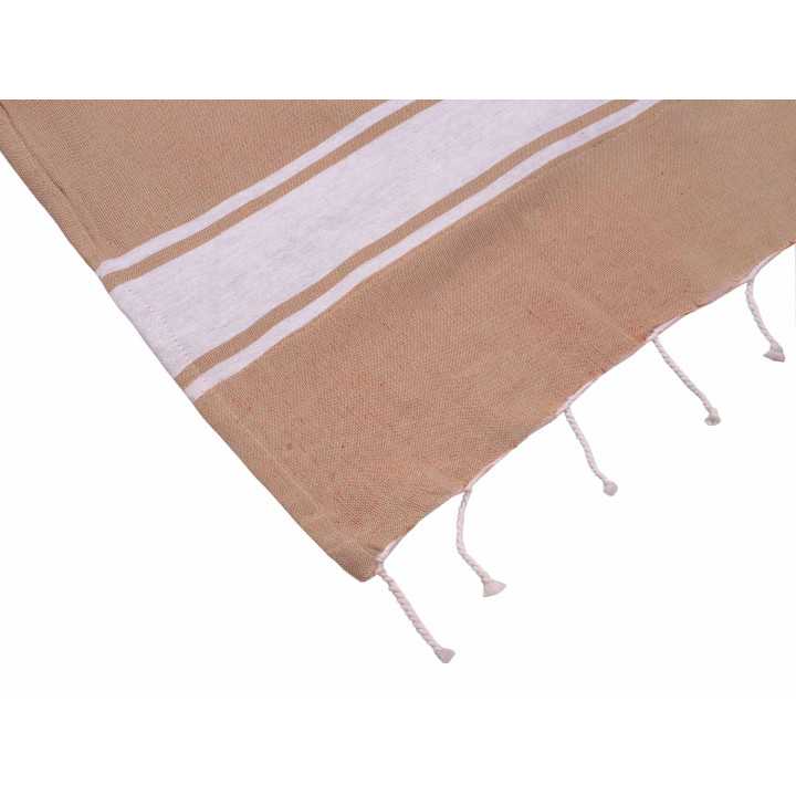 Toalha Onar Pareo Beig| Toalha de sarongue de praia | Revitex on-line